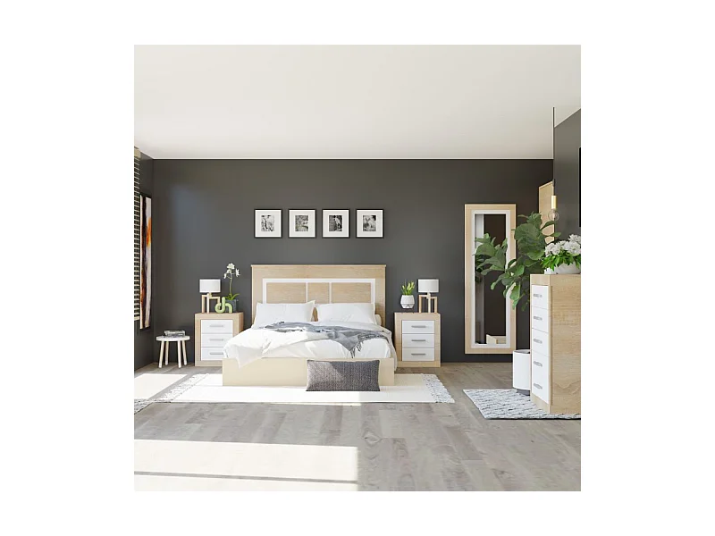 Cabecero Kira 160 Cambria - Blanco