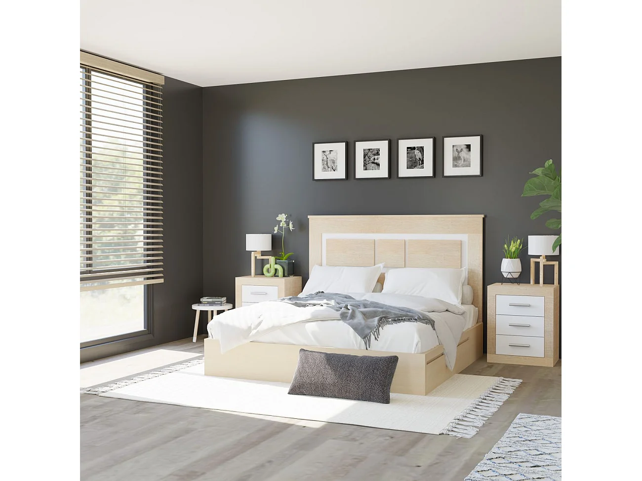 Cabeceira Lara 160 Cambria - Blanco