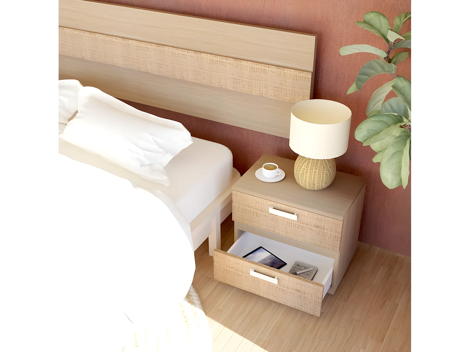 Dormitorio Ataneq Tex 5C Tofe - Textil