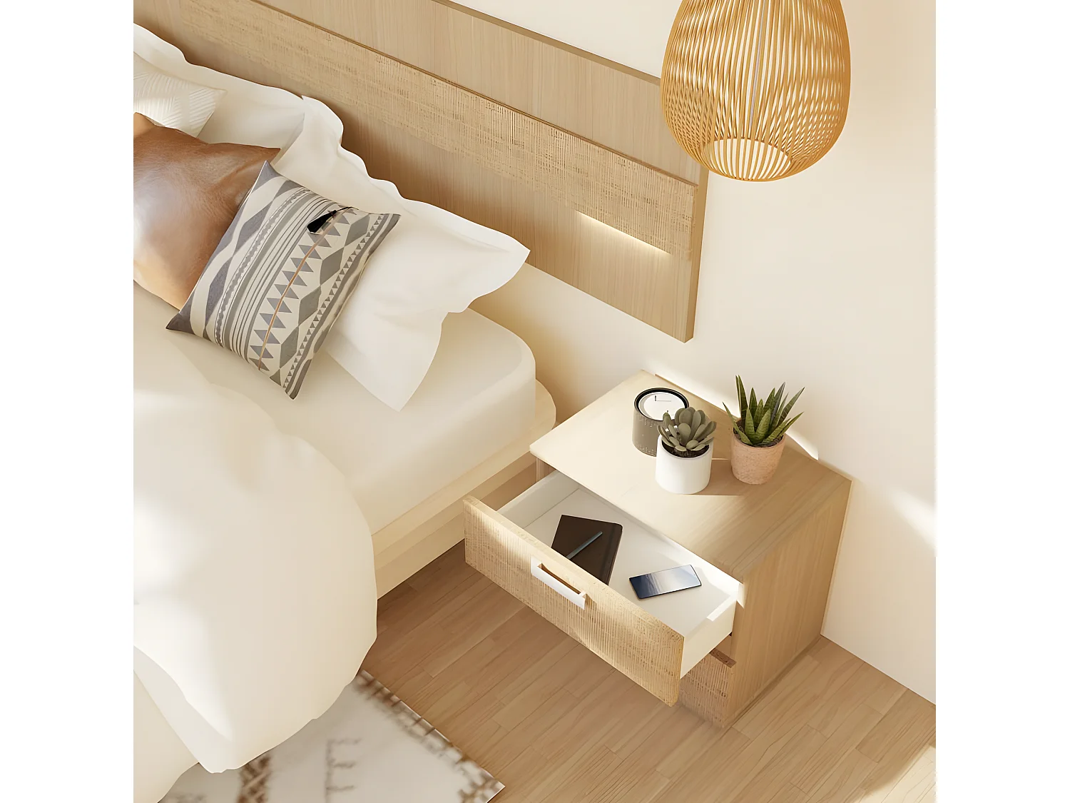 Dormitorio Ataneq Tex 5C Tofe - Textil