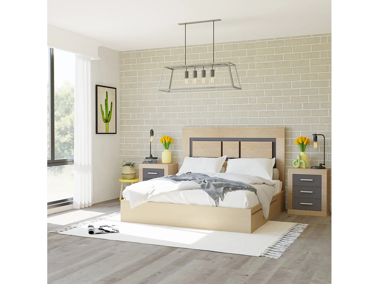 Cabecero Kira 160 Cambria - Grafito