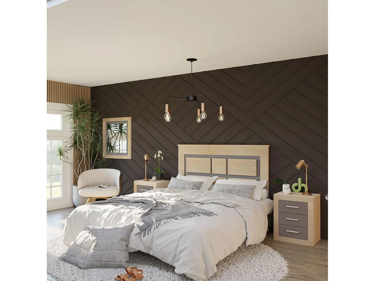 Cabecero Kira 160 Cambria - Grafito