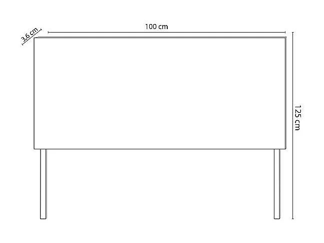 Cabecero cama Industrial roble American y negro 100 cm Adec