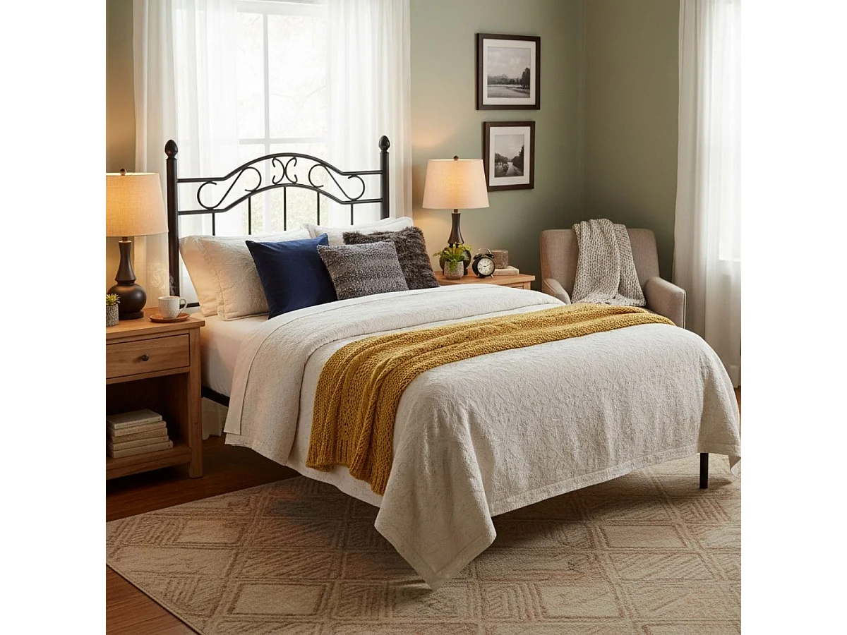 Cabecero Deirdre diseño forja negro 135 cm