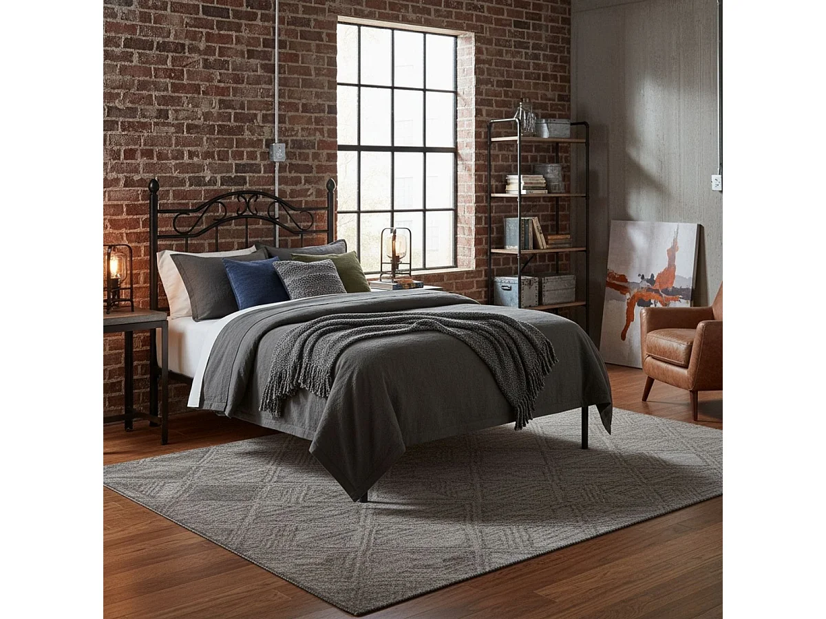 Cabecero Deirdre diseño forja negro 135 cm