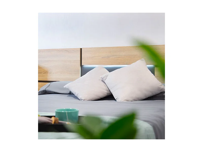 Cabecero con mesitas Ataneq Pure Cambria - Grafito