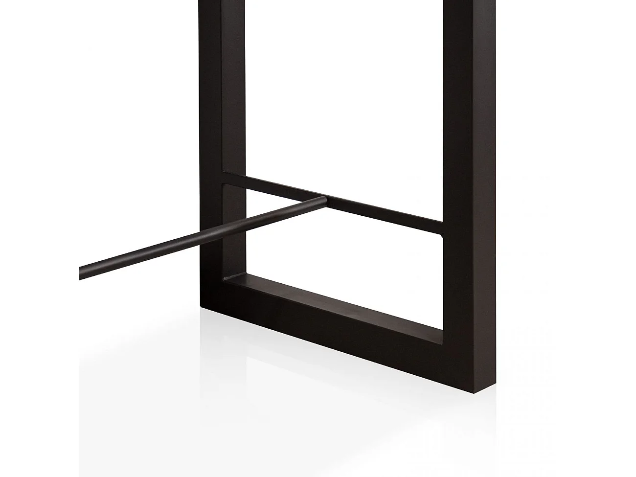 Mesa alta de comedor Loft diseño nórdico roble American/negro 100x120x70 cm Adec