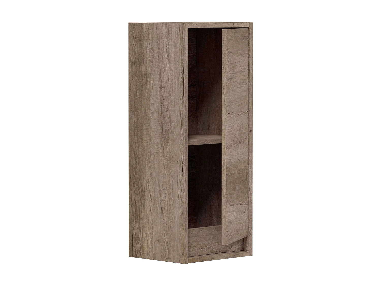 Colonne de salle de bain murale, vasque, Nordik, poignée intégrée, 30x26x74 cm