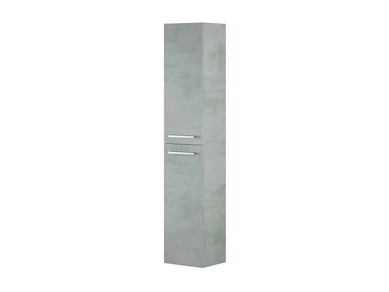 Colonne de salle de bain suspendue Aruba mélaminé ciment 30x150 cm