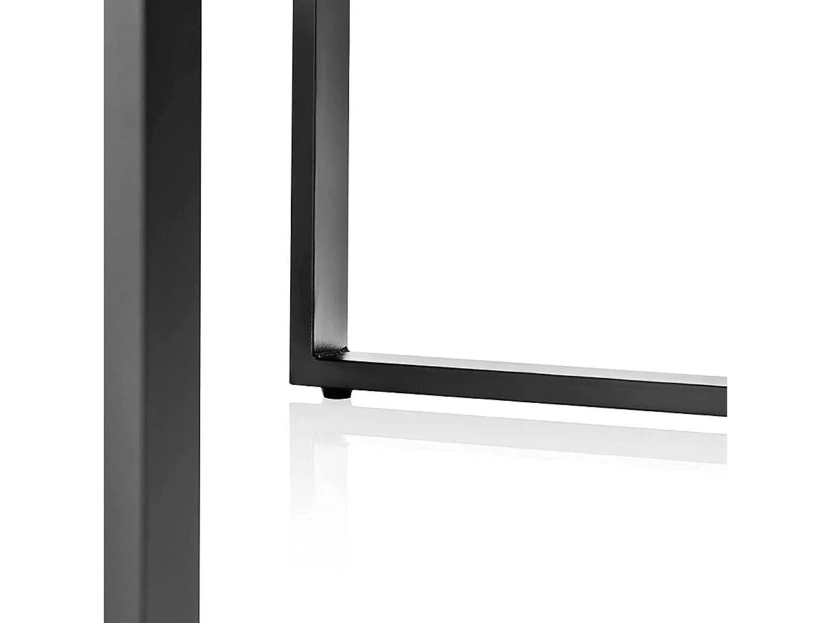 Mesa de centro Natural diseño nórdico roble Nordish/negro 43,5x120x60 cm Adec