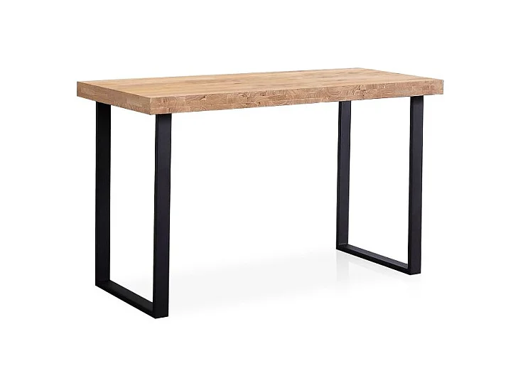 Escritorio Natural diseño nórdico roble Nordish/negro 73x120x60 cm Adec