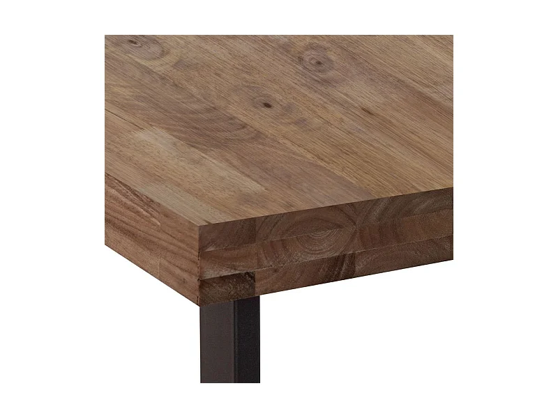 Escritorio Natural diseño nórdico roble American/negro 73x120x60 cm Adec