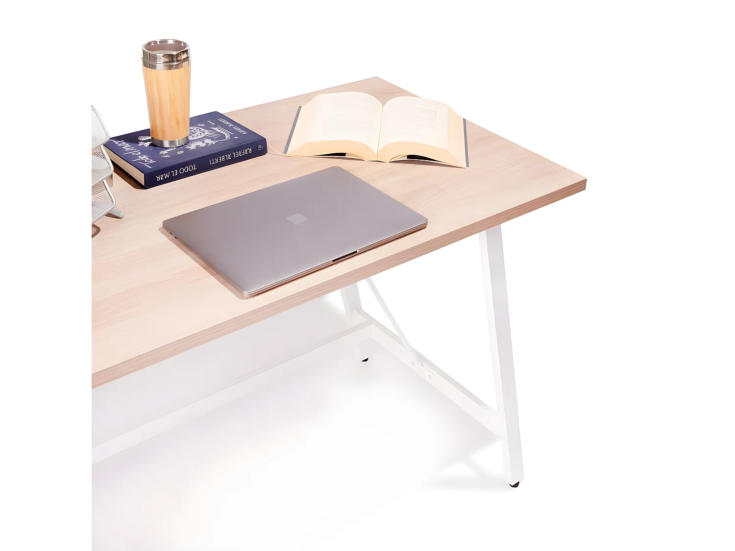 Smart Desk - Chêne et blanc