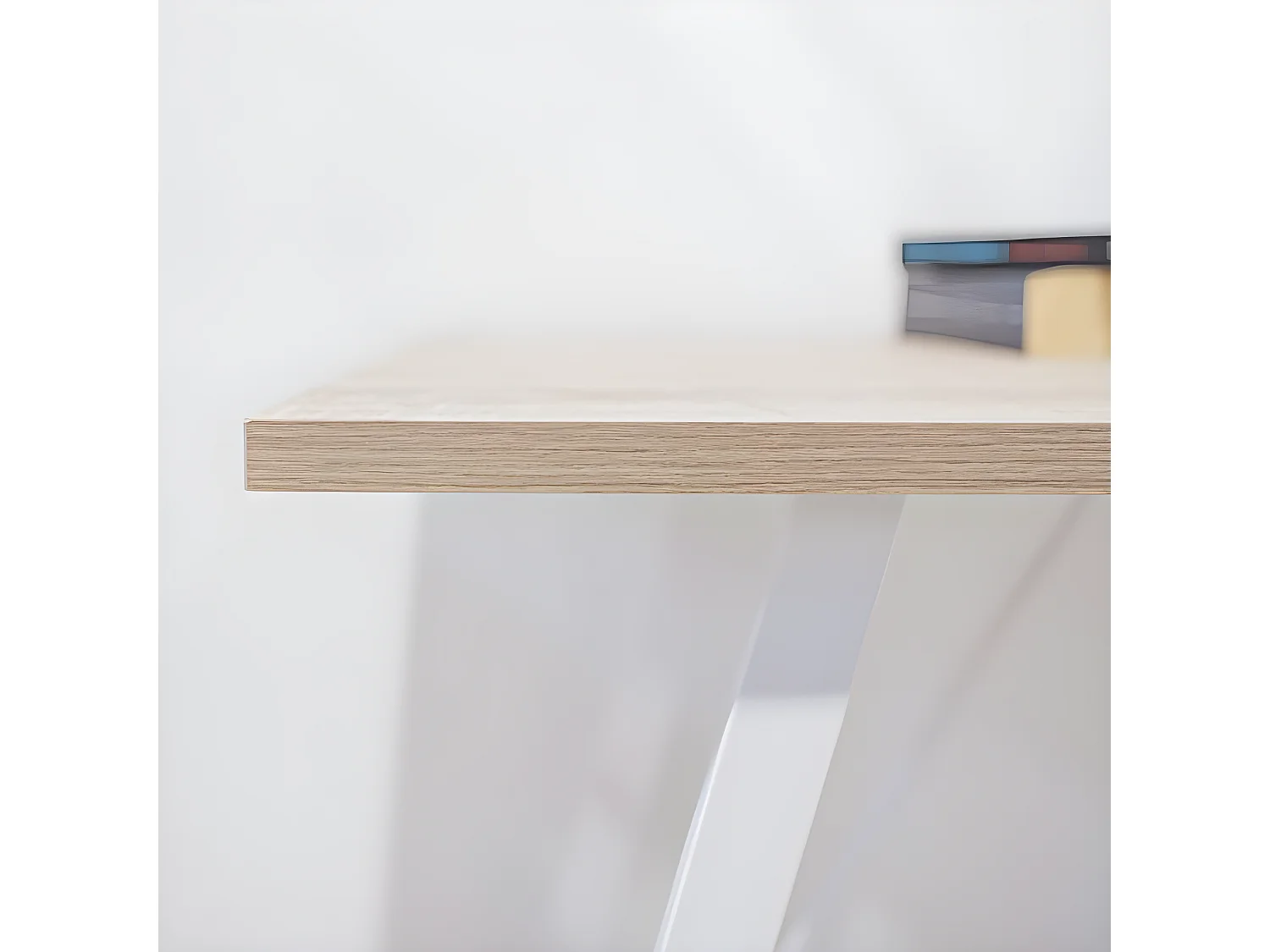 Smart Desk - Chêne et blanc