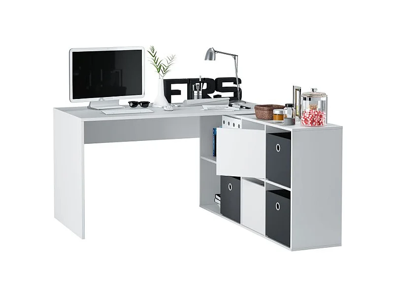 Mesa de escritorio Adapta XL Blanco Artik (Blanco Mate)