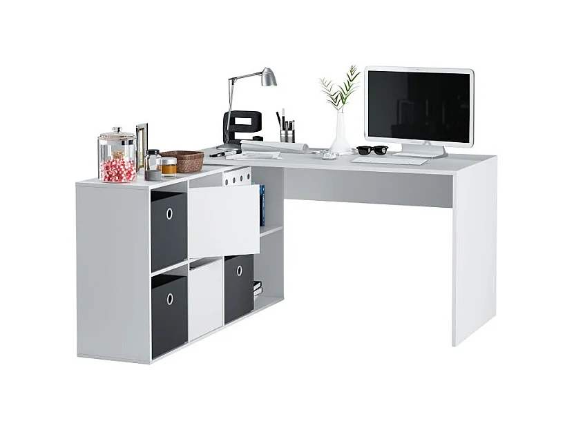 Mesa de escritorio Adapta XL Blanco Artik (Blanco Mate)