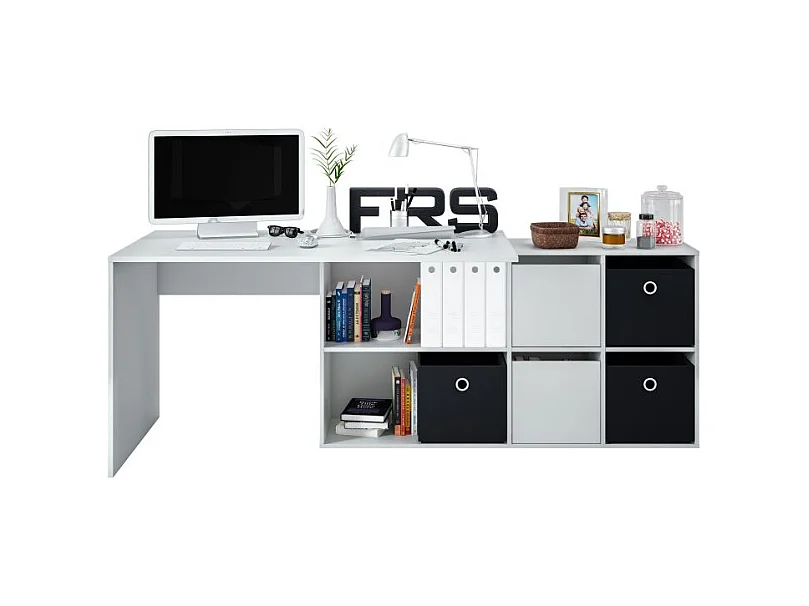Mesa de escritorio Adapta XL Blanco Artik (Blanco Mate)