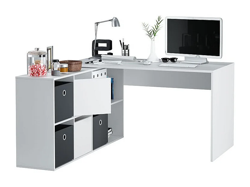 Mesa de escritorio Adapta XL Blanco Artik (Blanco Mate)