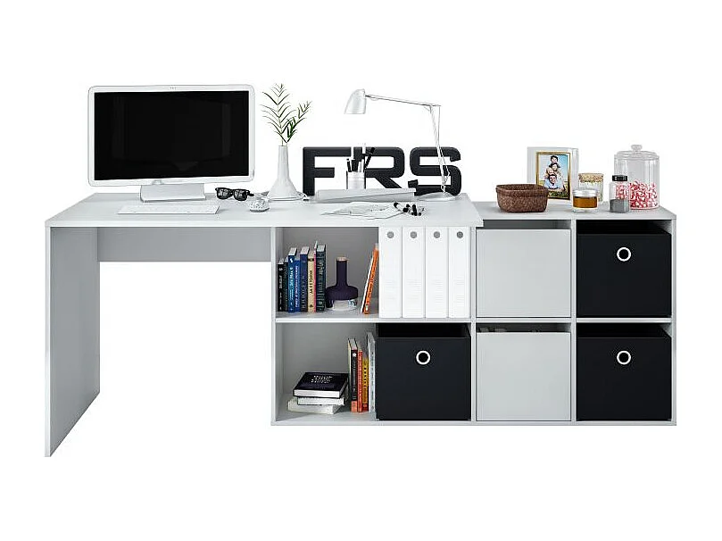 Mesa de escritorio Adapta XL Blanco Artik (Blanco Mate)