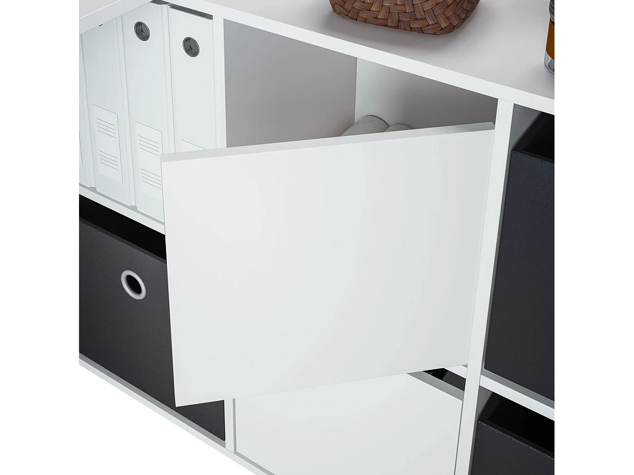 Mesa de escritorio Adapta XL Blanco Artik (Blanco Mate)