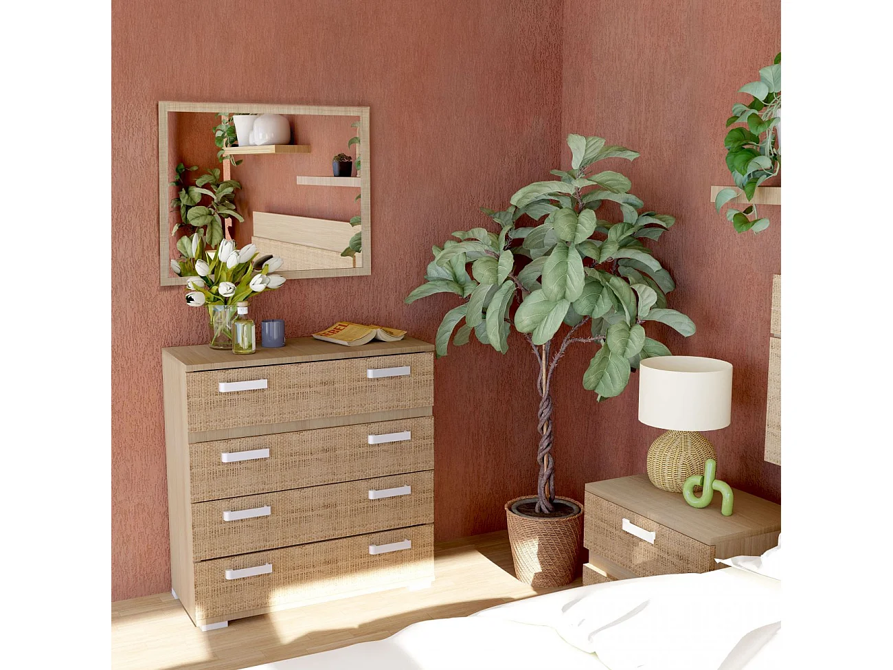 Espelho quadrado Ataneq