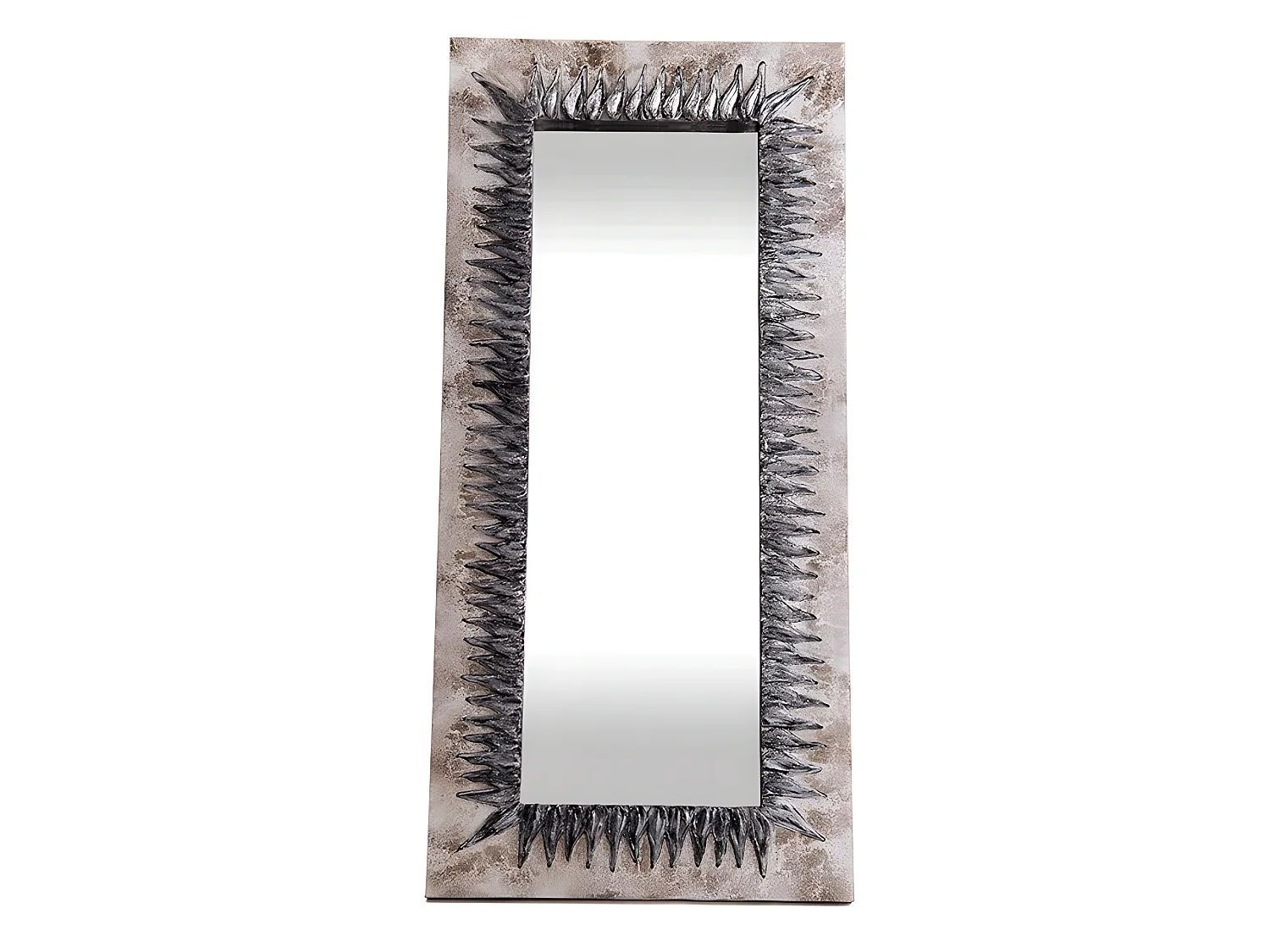 Espejo artesanal Sol Plata Oscura Acrílico