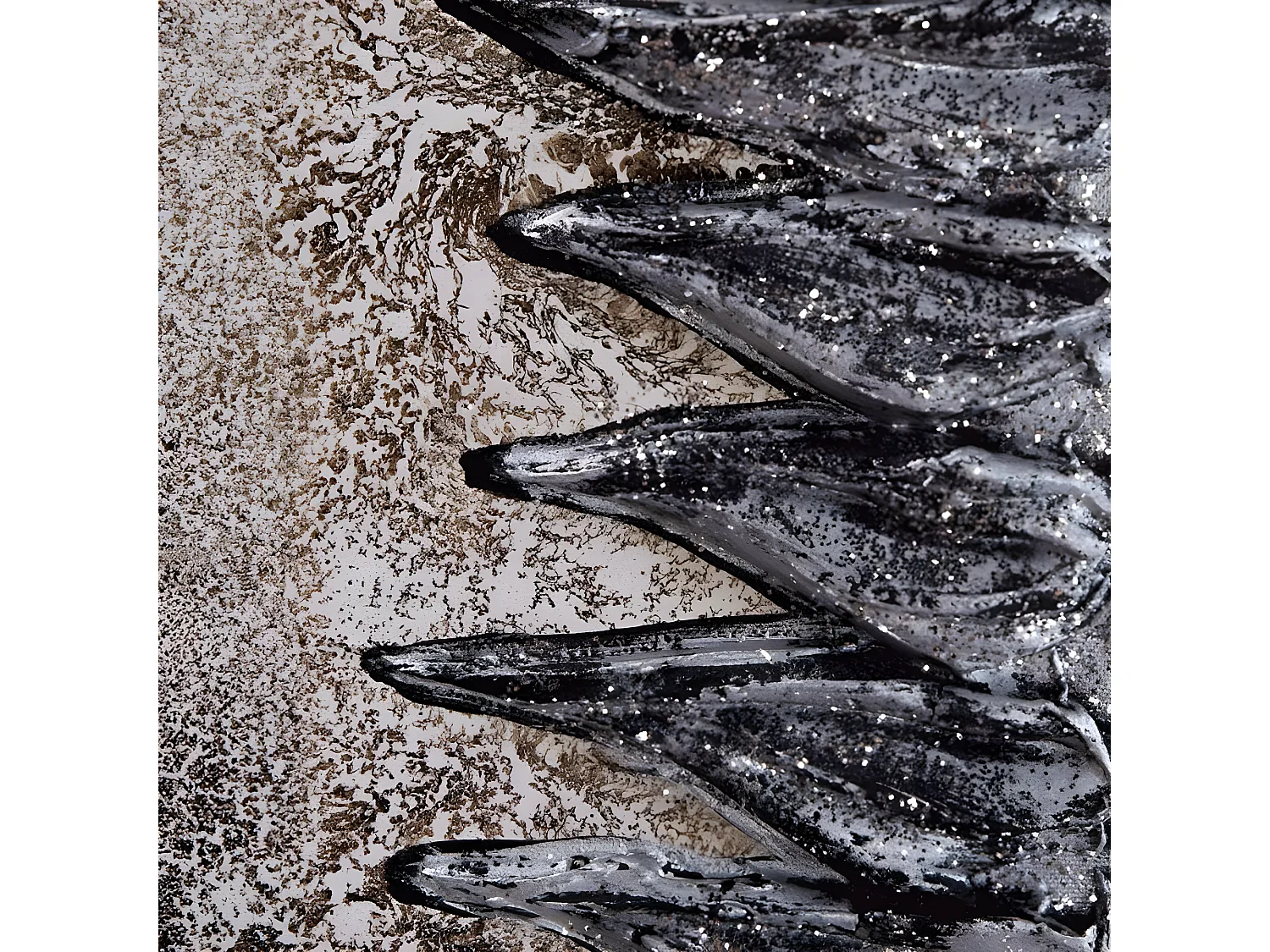 Espejo artesanal Sol Plata Oscura Acrílico