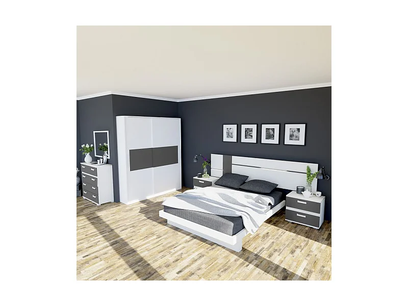 Espejo cuadrado Ataneq Blanco