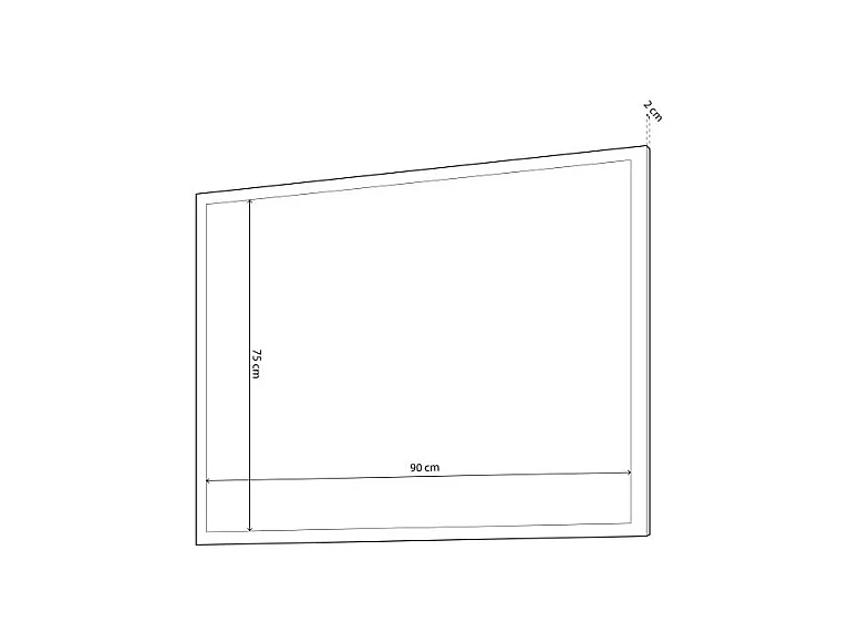 Espejo cuadrado Ataneq Blanco