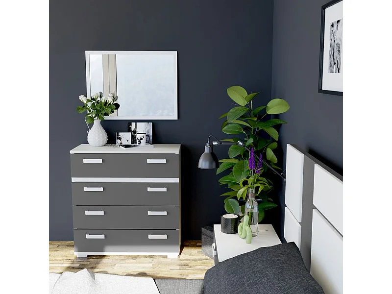 Espejo cuadrado Ataneq Blanco