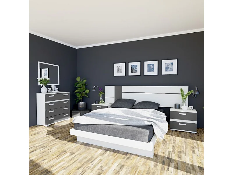 Espejo cuadrado Ataneq Blanco