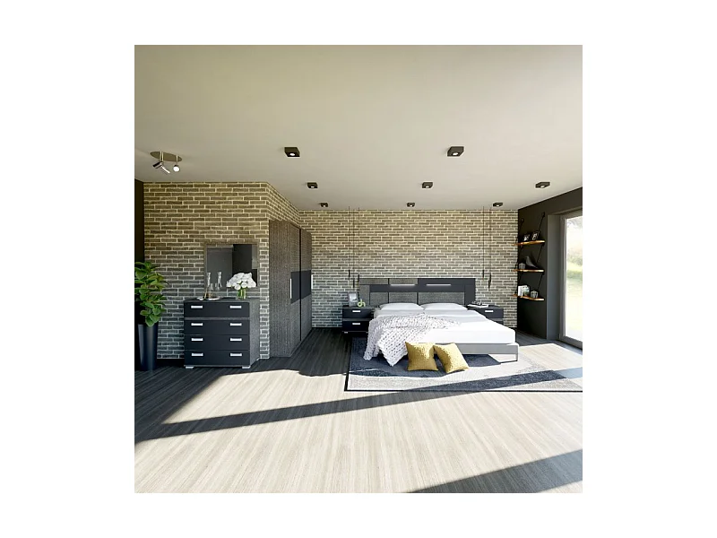 Espejo cuadrado Ataneq Ceniza