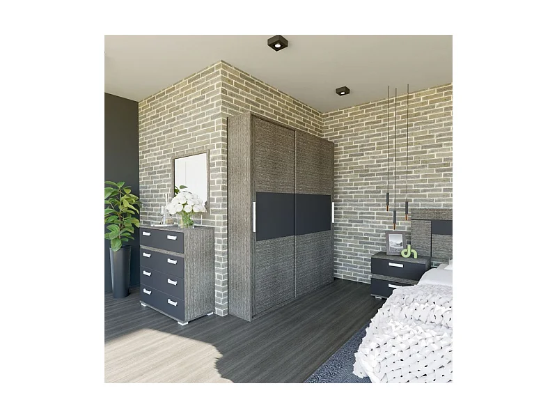 Espejo cuadrado Ataneq Ceniza