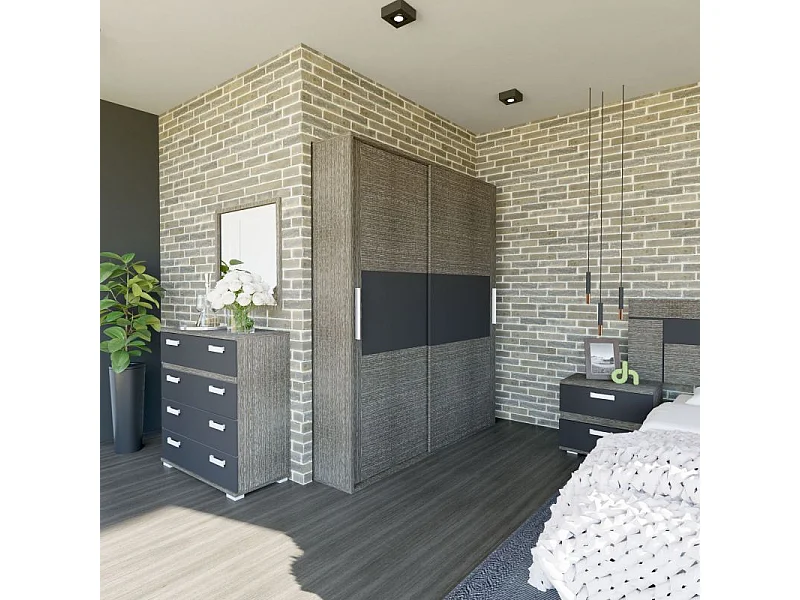 Espejo cuadrado Ataneq Ceniza