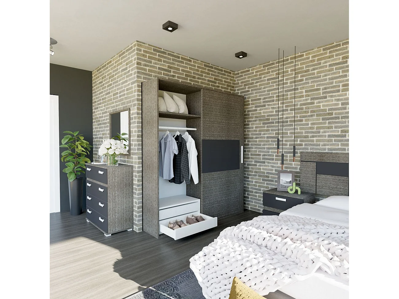 Espelho quadrado Ataneq