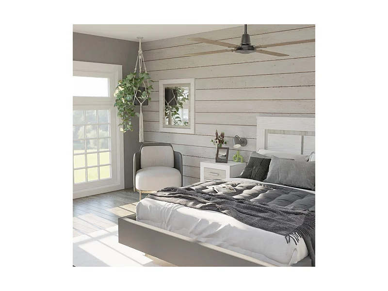 Espejo rectangular Kira Andersen Pino - Gris