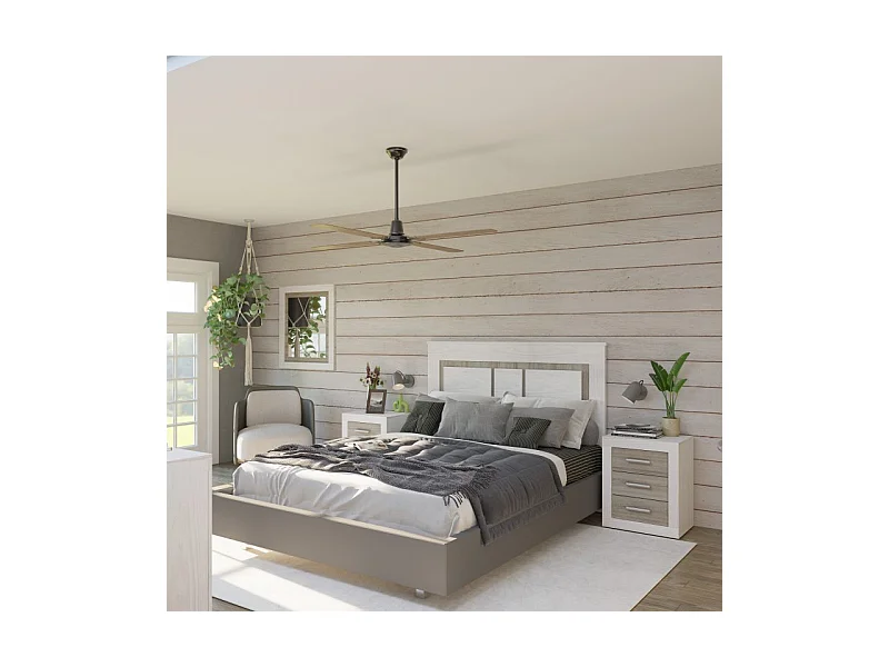 Espejo rectangular Kira Andersen Pino - Gris