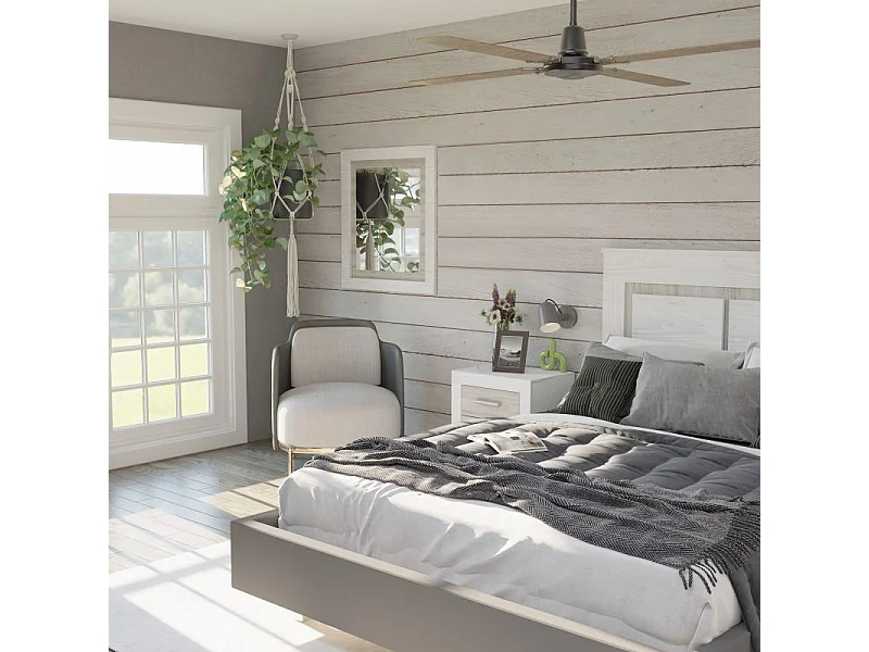 Espejo rectangular Kira Andersen Pino - Gris