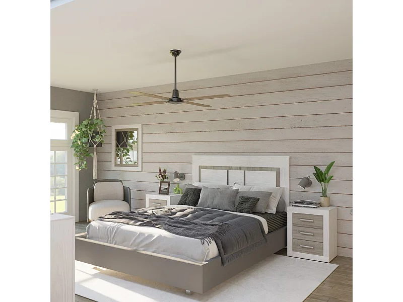 Espejo rectangular Kira Andersen Pino - Gris