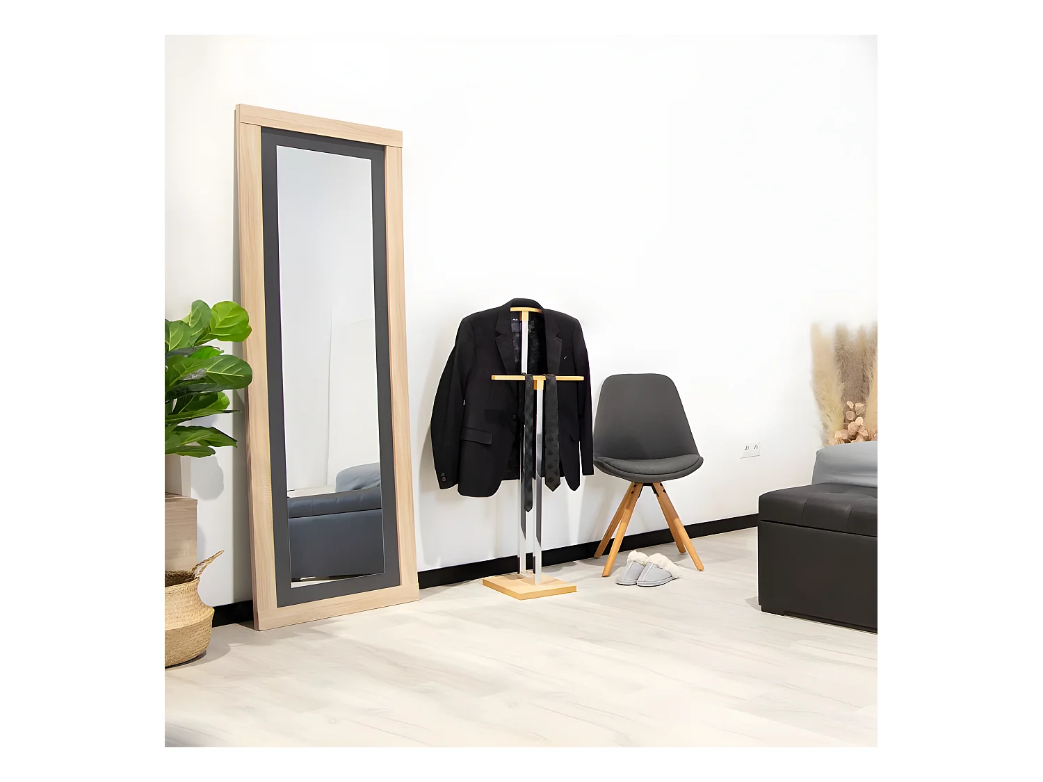 Espejo de pared Kira Cambria - Grafito