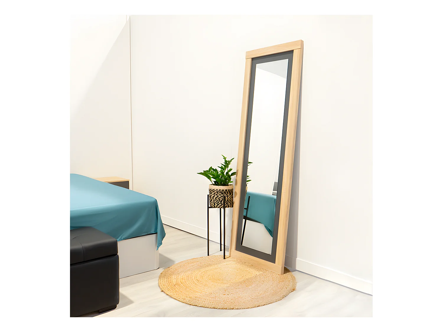 Espejo de pared Kira Cambria - Grafito