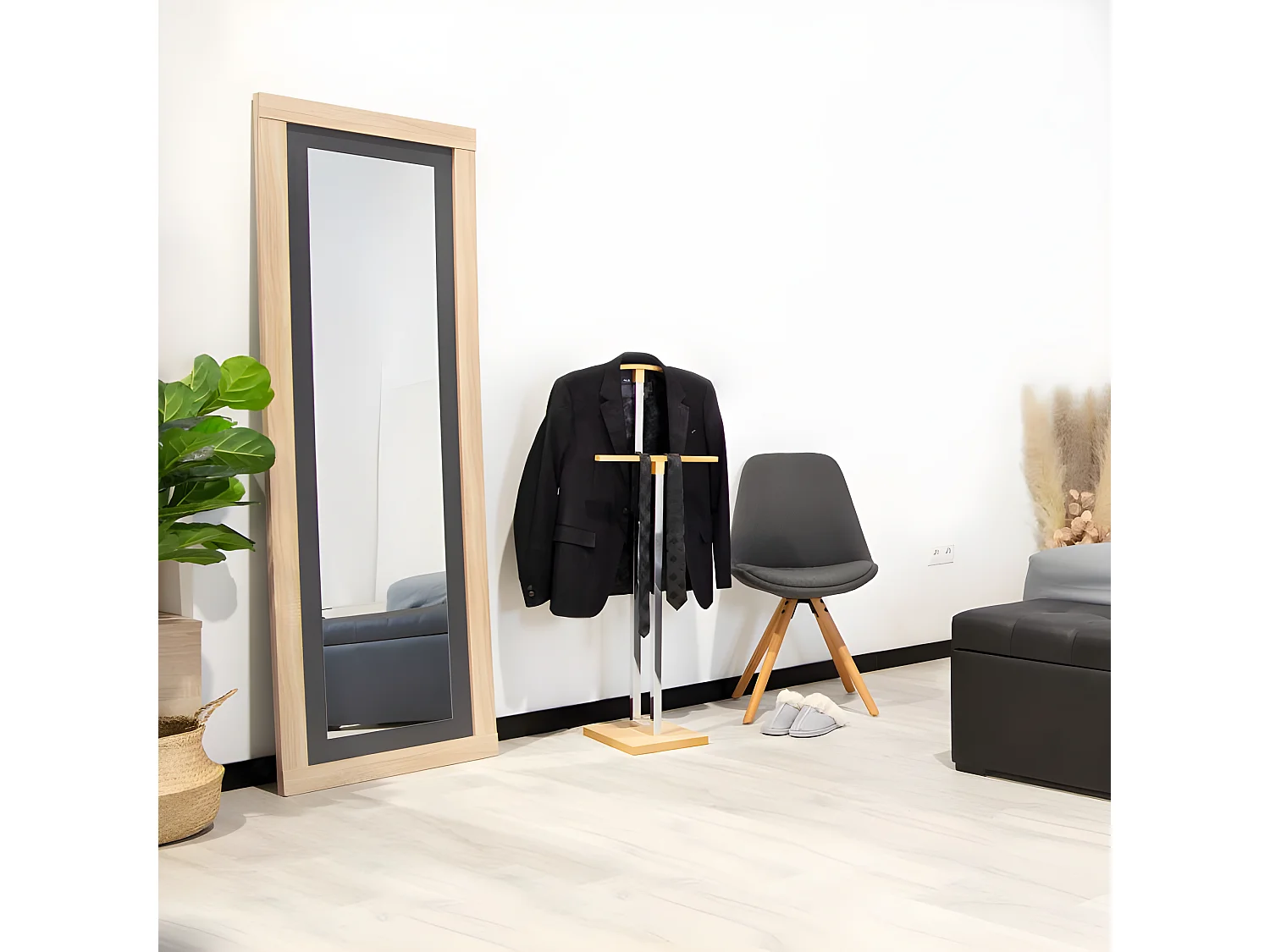 Espejo de pared Kira Cambria - Grafito