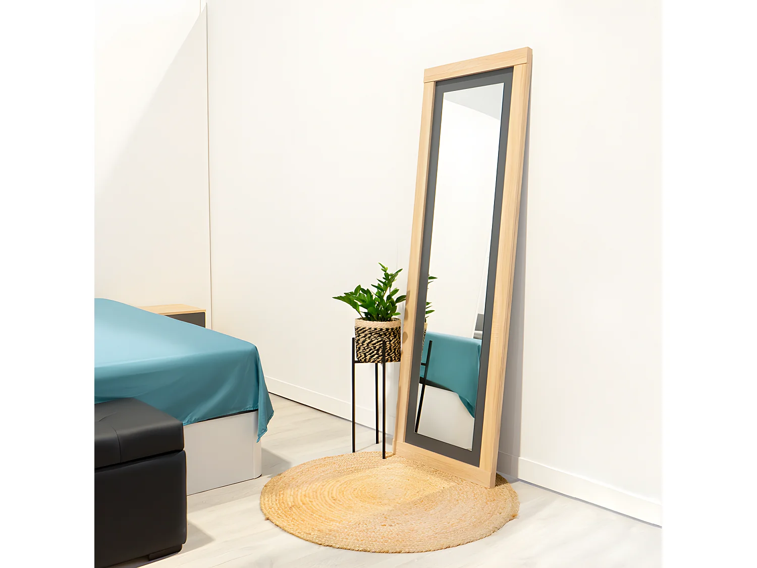 Espejo de pared Kira Cambria - Grafito