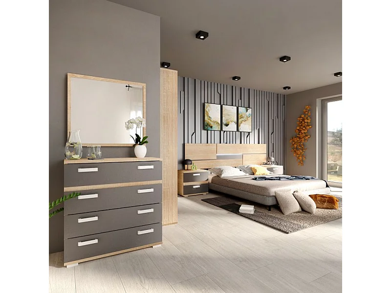 Espejo cuadrado Ataneq Cambria