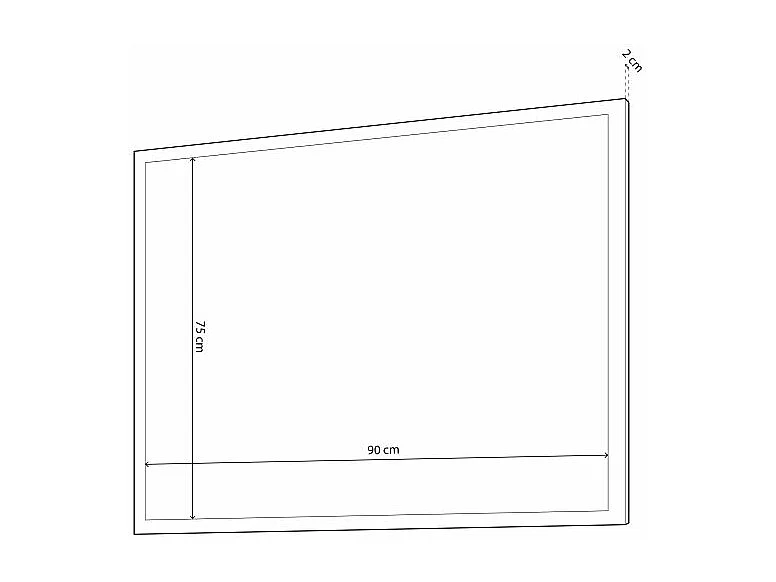Espejo cuadrado Ataneq Cambria