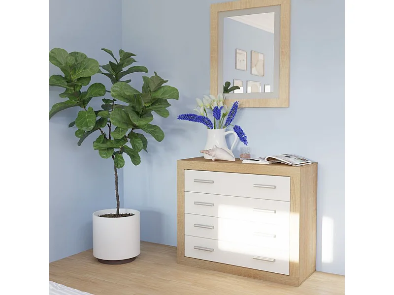 Espejo rectangular Kira Cambria - Blanco