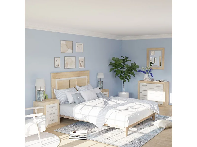 Espejo rectangular Kira Cambria - Blanco