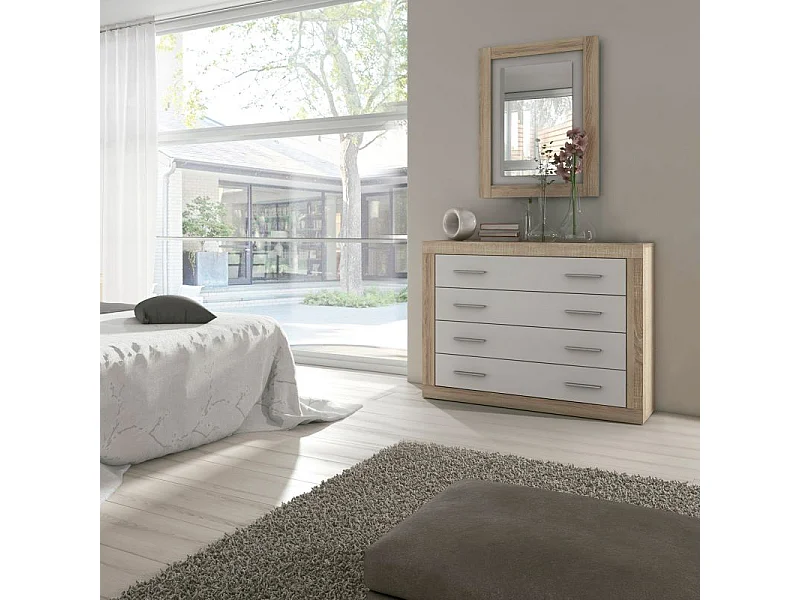 Espejo rectangular Kira Cambria - Blanco