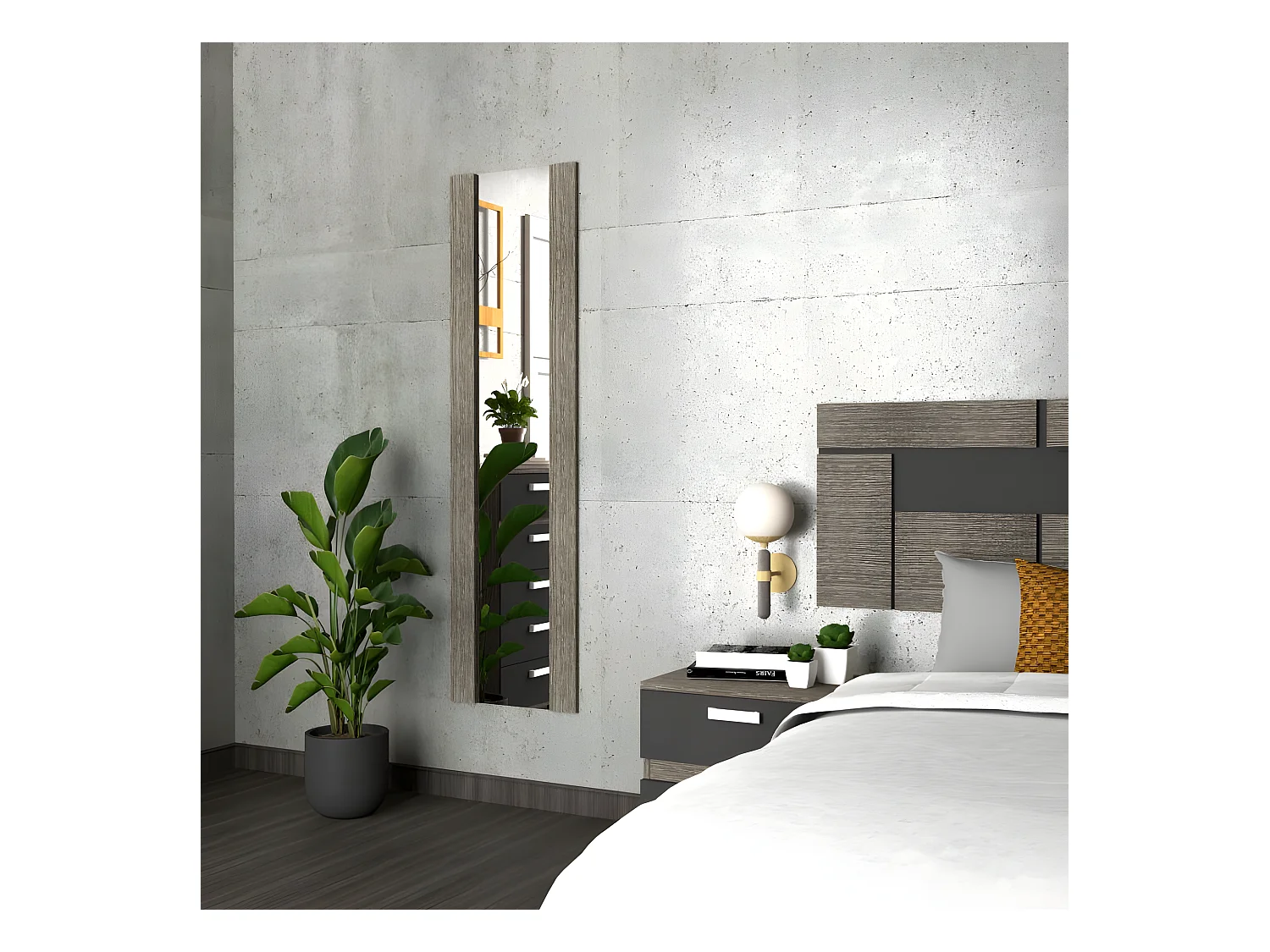 Espejo mural Ataneq Ceniza