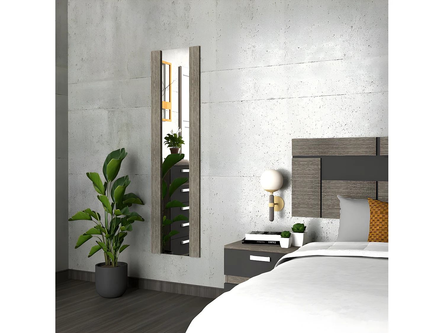 Espejo mural Ataneq Ceniza